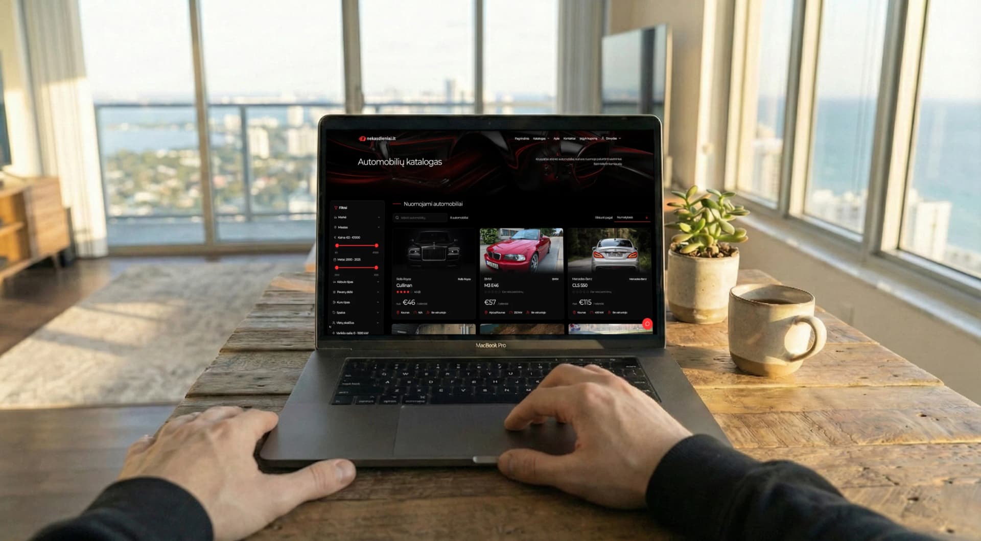 Išsirinkite norimą automobilį